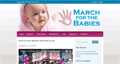 Desktop Screenshot of marchforthebabies.org